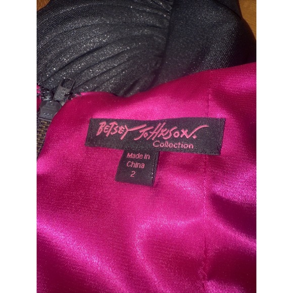 Betsey Johnson Evening Formal Cocktail Prom Strapless Dress Vintage Neckline 2 - Picture 6 of 13